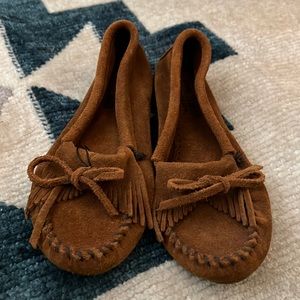 Brown Minnetonka Mocassins